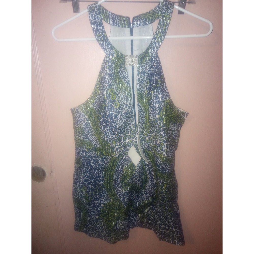 Trina Turk Size ‎ 8 Halter Tank Top USA Multicolor